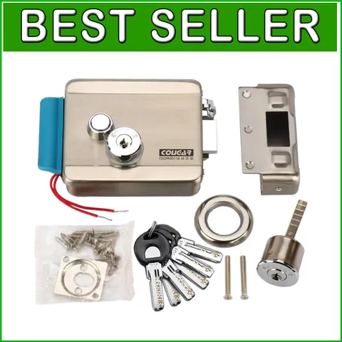 Advanced Electric Door Lock with Video Intercom Compatibility - 6 Keys Included#