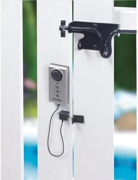 Doberman Pool Alert Security 100Db Alarm W/3-Button Bypass Code & Entry Sensors