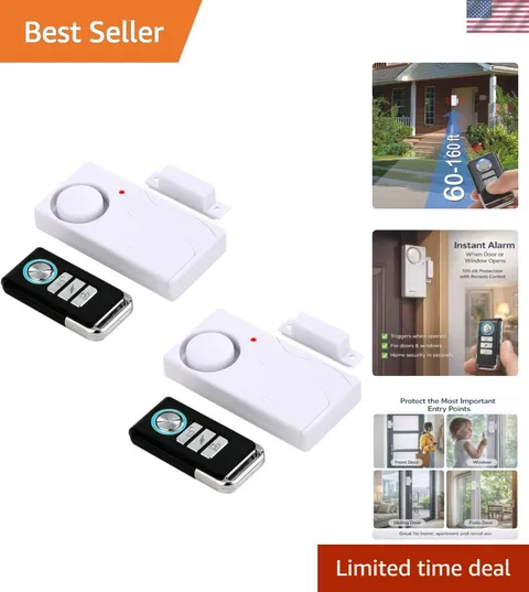 Magnetic Contact Door Alarms with Remote Control – Child & Elderly Safety System