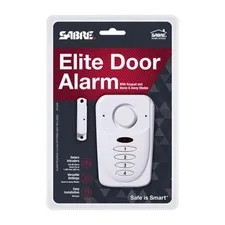 Sabre Elite White Plastic Door Alarm 120dB AAA Smart-Enabled