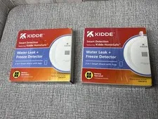 Kidde Smart Water Leak and Freeze Detector WiFi Alexa Google 60WLDR-W Lot Of 2