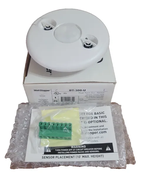 NEW WATT STOPPER DT-300-U 360° Dual Tech Ultrasonic PIR Occupancy Sensor 40kHz