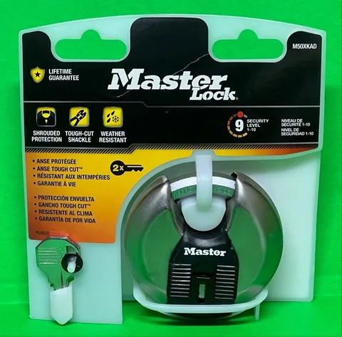 Master Lock M50XKAD Shrouded Padlock Round Keyway Cover NEW