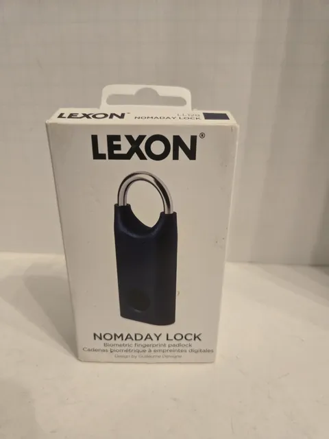 Lexon Nomaday - Blue Biometric Fingerprint Padlock - New
