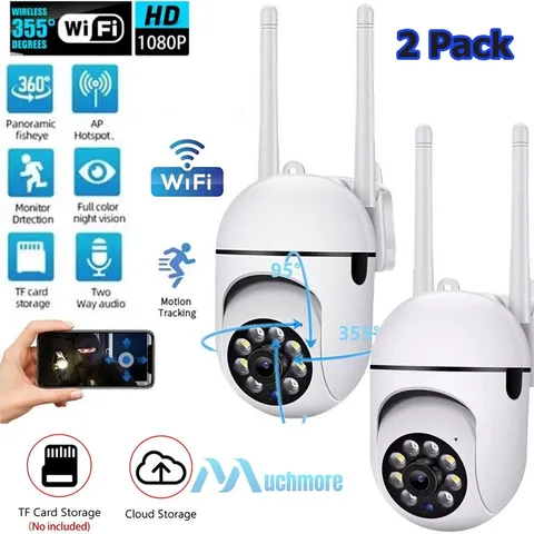 2x Wireless WiFi Home Security Camera 1080P Smart Cam 2-Way Audio Night Vision