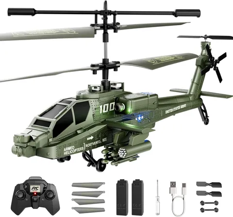 XIKOTEC RC Helicopter, Remote Control Helicopter Toy for Kids(Green)