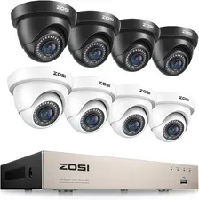 8CH 5MP Lite H.265+ Home Security Camera System with AI Human/Vehicle Detection,