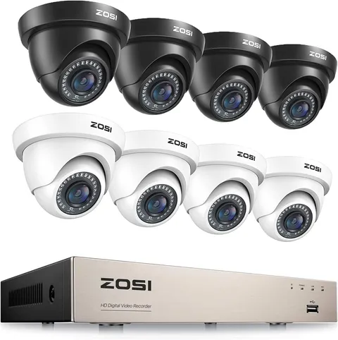 8CH 5MP Lite H.265+ Home Security Camera System with AI Human/Vehicle Detection,