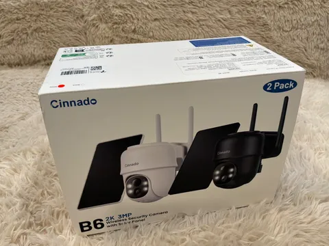 Cinnado B6 2-Pack 2K/3MP Wireless Outdoor Security Cameras with Solar BRAND NEW