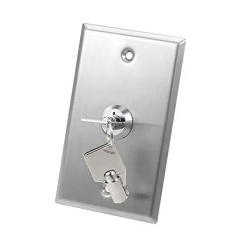 Key Switch Lock On/Off Exit Switch Emergency Door Release SPST w/ 2 | for