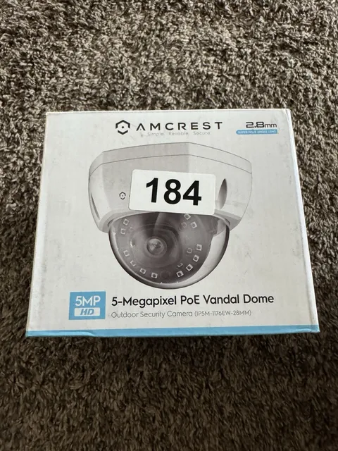 Amcrest 5MP Outdoor PoE IP Camera,Vandal HD Security Camera 2.8MM NEW