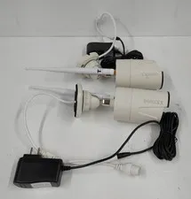 OOSSXX  3MP Wireless Security Cameras  W/ AC Adaptors And Antennas. Lot Of 2