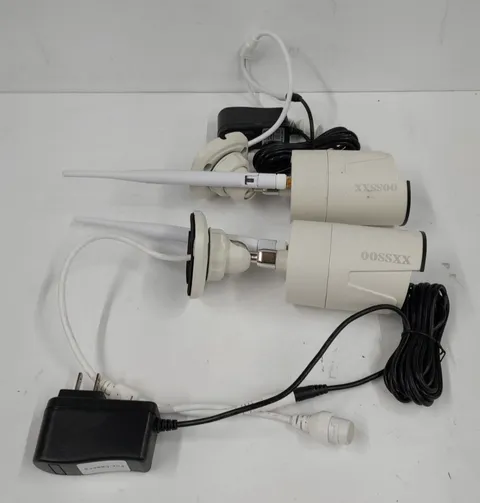 OOSSXX  3MP Wireless Security Cameras  W/ AC Adaptors And Antennas. Lot Of 2