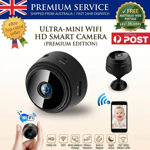 Mini Wifi Wireless IP Surveillan Camera 1080P HD Security Cam Network Monitor AU