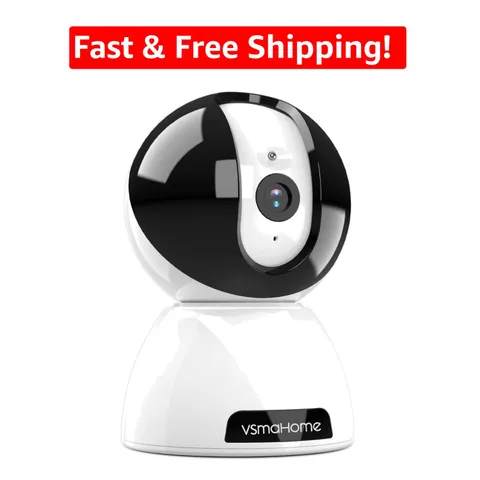 IR Night Vision Pet Camera - 360° Coverage with Cloud Storage Options
