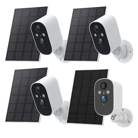 1080P Wireless Camera System WiFi Solar Battery Smart Home Security Camera Audio