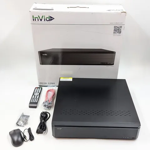 InVid 32 Ch + 8 Bonus IP Ch Universal Port Recorder 8MP (PD2B-32NH) Black