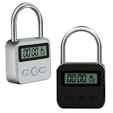 Anti-addiction Electronic Lock Timer Padlock Backlight Max Timing Long Standbyzz