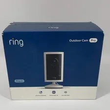 New Ring Outdoor Cam Pro 4k Plug-in Security Camera