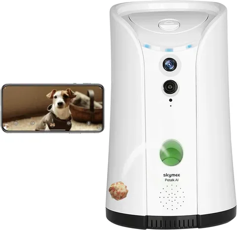 Dog Treat Dispenser, WiFi Remote Pet with -Way Audio and Night Vision, with A...