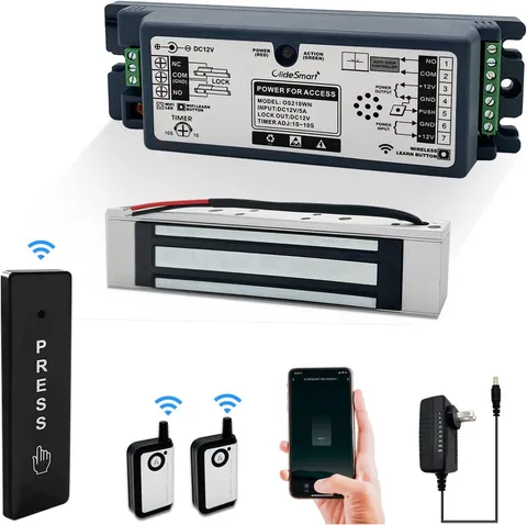2.4Ghz Wifi Access Control 400Lb Holding Force Electic Magnetic Door Lock System