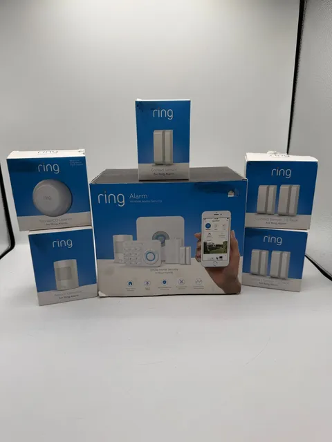 Ring Alarm Home Security System Bundle w/ Extra Sensors, Motion Detector & Smoke