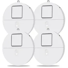 Home Security Window Alarms - 4-Pack Vibration Sensors