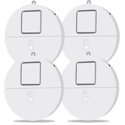 Home Security Window Alarms - 4-Pack Vibration Sensors
