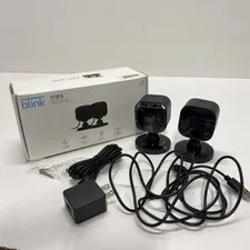 Blink Mini Indoor HD Smart Security Camera 2 Piece Lot Black