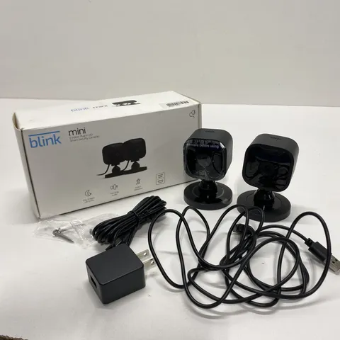Blink Mini Indoor HD Smart Security Camera 2 Piece Lot Black