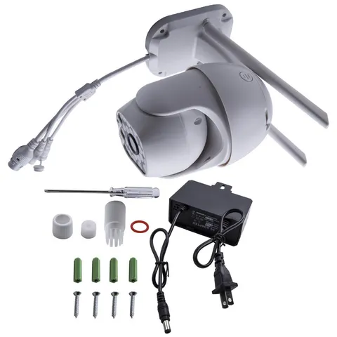 Waterproof 23 LED Lights IP Camera 1080P Outdoor Night Vision PTZ CCTV Monitor