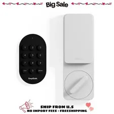 SimpliSafe Smart Lock Series 2 White Gen 3 Home Security System
