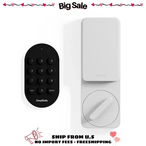 SimpliSafe Smart Lock Series 2 White Gen 3 Home Security System
