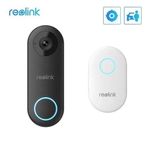 (2 Pack)  5MP Video Doorbell Wi-Fi Camera with Chime, Hardwired, Person/Package