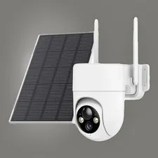 ELYSoo Solar HD Security Camera WiFi Wireless 355° View Color Night Vision Zoom