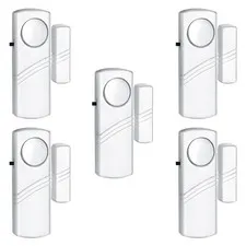PLOJOP Security Window Door Alarm, Portable 90dB Wireless Sensor for white