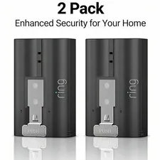 2 Pack Genuine Quick Release Battery for Ring Video Doorbell 2 3 , 3 Plus , 4