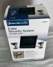 Bunker Hill 60565 Color Security System Night Vision Flat Monitor w/ 2 Cameras