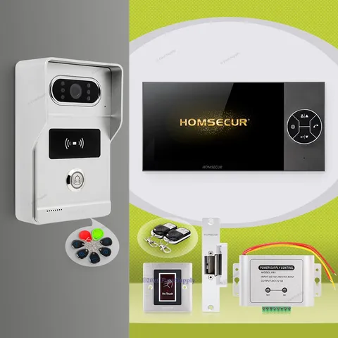 HOMSECUR HD Video Door Phone Intercom Doorbell Night Vision Monitoring Security