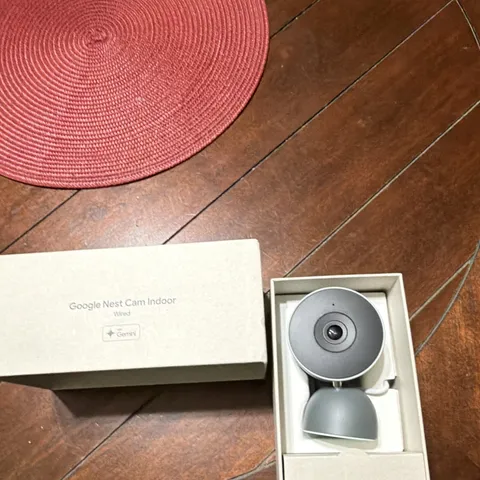 Google Nest Cam Indoor (Wired) 1080p Wi-Fi IP Security Camera, Indoor, Gray