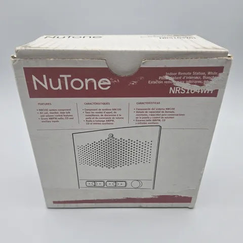 NuTone NRS104WH Indoor Audio Intercom Remote Station, Volume Control, Screws