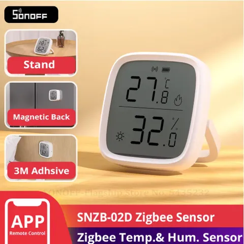SONOFF SNZB-02D Zigbee LCD Temp Humidity Sensor Alexa Google eWeLink