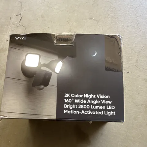 Wyze Cam Floodlight v2 2K Color Night Wi‑Fi Hardwired Outdoor 2‑Way Audio