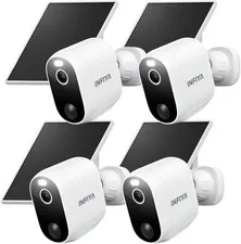 INFIYA Security Cameras Wireless Outdoor-Solar&Battery Powered 2K 2.4G (4-Pack)
