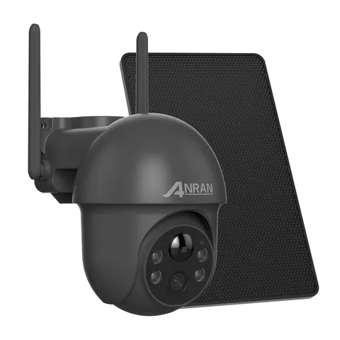 ANRAN 3MP Solar Security Camera Outdoor Wireless PTZ Battery Powered 2 Way Audio