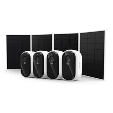 Arlo Essential Outdoor Security Camera HD (3rd Gen) w/Solar Panels, 4-Pack