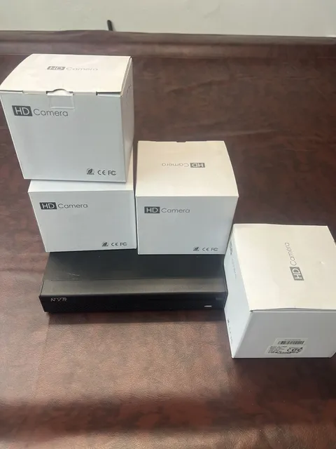 HD IP Camera Security System 4 Cameras NVR Wired Ethernet Complete Surveillance