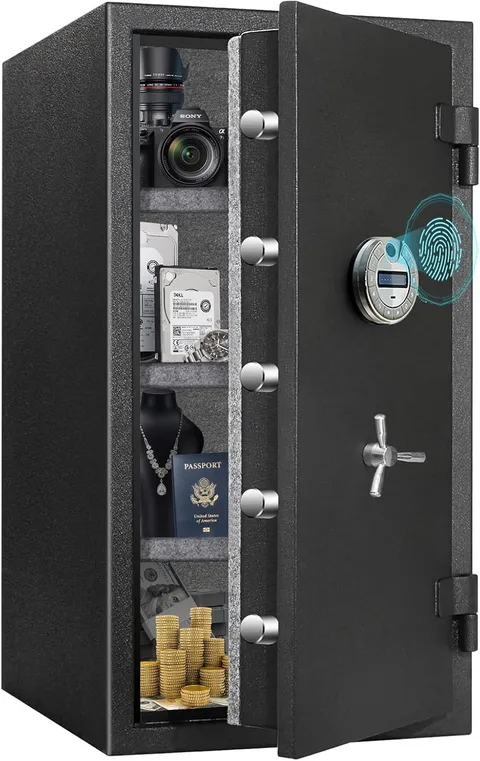 9.8 Cubic Feet Extra Large Biometric Waterproof Fireproof Safe