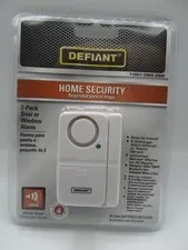 Defiant Home Security 2-Pack Door or Window Alarm 120dB Alarm Siren White NEW