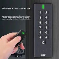 wireless access control system, wire-free card and password integrated machine, 